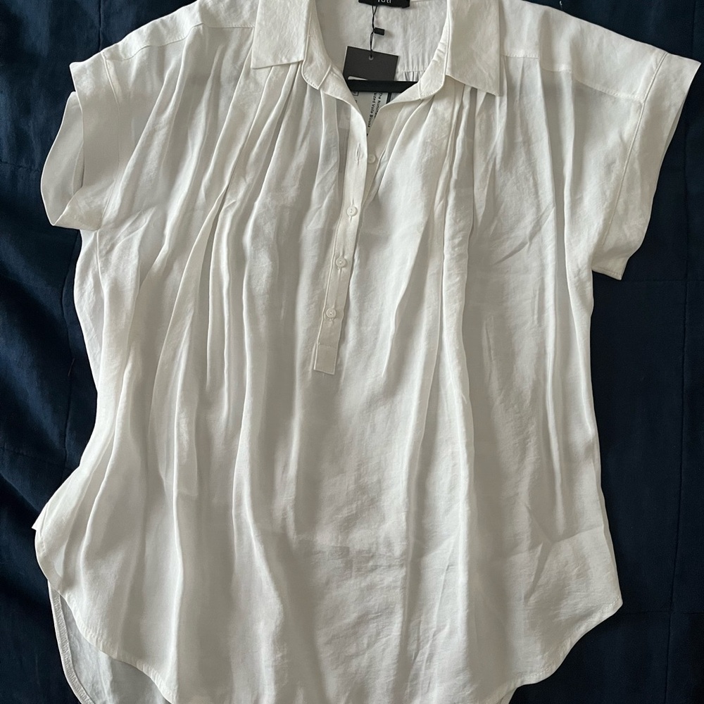 RUTI - THE NONCHALANT OVERSIZED VOILE BLOUSE (NWT)